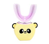 Cepillo de dientes ultrasónico impermeable en forma de U para niños de silicona automático inteligente cepillo de dientes eléctrico inteligente 360 grados de limpieza USB recargable