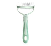 Cepillo de doble cara para anudar mascotas, peine de extracción de perros, doble U9w7 Pro Brush herramientas para mascotas de acero inoxidable