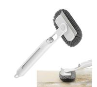Cepillo de ducha con dispensador de jabón | Cepillo de secado para azulejos de baño | Herramienta de limpieza versátil para esquinas, ventanas, juntas, cocina, fregadero, piso, paredes, bisagras
