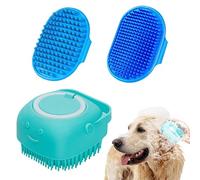 Cepillo de ducha de cachorros - Pincel de lavado de dispensador de champú de 3 piezas, atractiva escoba de lavado de gatos | Sprobber de cepillo de baño para perros multifuncional con manija de anillo