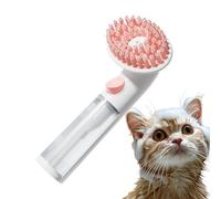 Cepillo de ducha de perro, cepillo de baño para perros - Scrubber para el cabello del cepillo de baño de gato | Peine de mascotas de silicona, suministros de herramientas de limpieza de masajes de man