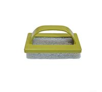 Cepillo de esponja de mano para bañera, azulejos y cocina, mango ergonómico para evitar la fatiga de las manos, color verde