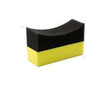 Cepillo de esponja for pulir y encerar llantas coche con funda, almohadillas aplicadoras ABS for lavado limpieza neumáticos, accesorios for detalles(10x4x6cm)