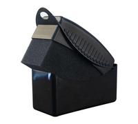 Cepillo de esponja for pulir y encerar llantas coche con funda, almohadillas aplicadoras ABS for lavado limpieza neumáticos, accesorios for detalles(Black with cover)