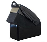 Cepillo de esponja para encerar y pulir neumáticos de coche con tapa, ideal para limpiezas rápidas (negro)