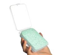 Cepillo de espuma de esponja de pintura de acuarela verde para hidratación y limpieza de suministros de arte