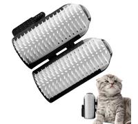 Cepillo de esquina para gatos, cepillo de aseo para gatos, peine de masaje con hierba gatera más suave para gatitos, perros, mascotas, escritorio, estante de libros