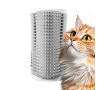 Cepillo De Esquina Para Gatos | Rascador Reutilizable Que Ahorra Espacio | Peine De Masaje Rascador De Cabeza Para Mascotas - Interior Salón Dormitorio Apartamento Estudio Puerta Armario Y Muebles