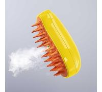 Cepillo de for gatos, 2024 Nuevo cepillo de for gatos 3 en 1, cepillo autolimpiante for gatos for quitar el pelo de perro, cepillo de aseo for eliminar el pelo suelto enredado /98 (Color : Yellow)
