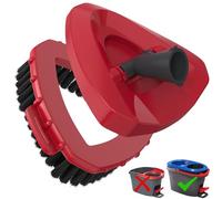 Cepillo de fregona con base de fregona para sistema Ocedar Spin Mop 2 tanques, cabezal de repuesto para fregona + receptor de fregona, repuesto para O Cedar, cepillo de cerdas duras para todos los