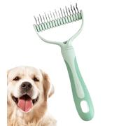Cepillo de gato para gatos de largo, diseño de doble cara, peine desenredante para mascotas, cepillo de de perro, rastrillos de aseo para perros, peine para gatos de largo, bichón frise