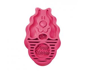 Cepillo de goma - KONG ZoomGroom - Color: Rosa