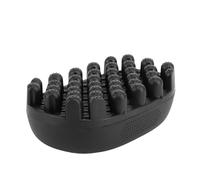 Cepillo de hebillas, cepillo de pelo de goma, peine trenzado no absorbente, herramienta de peluquería lavable y rizado para cabello afro (diente pequeño)