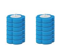 Cepillo de inodoro desechable, sistema de limpieza de inodoro desechable, kit de varita de inodoro de pared, cepillo desechable con 12 cabezales de repuesto, sistema de limpieza de inodoro para baño
