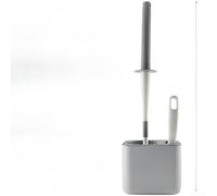 Cepillo de inodoro material de los PP con la cabeza flexible del cepillo y el limpiador de la brecha para la limpieza completa de la teja y de la junta