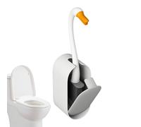 Cepillo de inodoro montado en pared,Cepillo de inodoro de viaje con diseño de cisne | Bolsillo de almacenamiento para limpieza que ahorra espacio