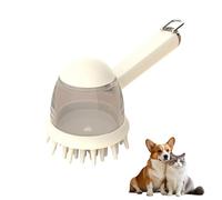 Cepillo de lavado 3 en 1 para perros con dispensador de jabón, cepillo de ducha de silicona para mascotas para gatos y perros, cepillo de baño para masaje, cepillo de baño para perros, furminator para