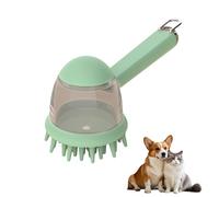 Cepillo de lavado 3 en 1 para perros con dispensador de jabón, cepillo de ducha de silicona para mascotas para gatos y perros, cepillo de baño para masaje, cepillo de baño para perros, furminator para