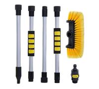 Cepillo de Lavado de Autos,Cepillos de Lavado de Autos de cerdas con Poste - Cabezal de Cepillo Limpiador de Coche con Poste Desmontable, Equipo de de Coches y Cabezal de Cepillo rociador de AG