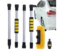 Cepillo de Lavado de Camiones,Cabezal de Cepillo de Limpieza de cerdas para Lavado de Autos con Accesorio para Manguera | Cabezal de Cepillo Limpiador de Coche con Poste Desmontable, Equipo de