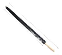 Cepillo de lavadora de mango largo con cerdas de nailon para limpieza profunda de tuberías, herramienta de alambre de acero inoxidable flexible para drenaje de refrigerador y huecos difíciles de