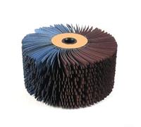 Cepillo de lijado de tambor de alambre de tela de esmeril de 118 x 60 mm, rueda de pulido de madera para pulir áreas cóncavas convexas, muebles, resina, cobre, proyectos de aluminio (grano 600)