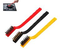 Cepillo de limpieza, 3pc / Set Pan Gas Rang Burner Cooker Pot Hearth Cleaner Tool