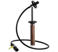 Cepillo de limpieza a vapor para cafetera, herramienta de limpieza a alta presión con mango de madera maciza y cerdas de nailon para eliminar depósitos en el grupo de preparación y boquilla de vapor