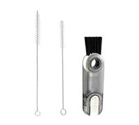 Cepillo de Limpieza, Cepillo de Limpieza Multifunción 3 en 1 y 2 Pcs Cepillos de Paja, Cepillos de Limpieza de Hendiduras, Cepillo de Limpieza de Botellas de Agua, Cepillos de Limpieza de Paja