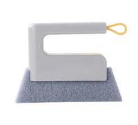 Cepillo de limpieza compacto y práctico con cerdas de plástico y agarre ergonómico para hacer frente a la suciedad en espacios estrechos del hogar (gris)