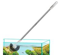 Cepillo de limpieza de acuario, limpiador de peceras con mango largo, cepillo de limpieza para estanques de peces, cepillo de limpieza sin extremos muertos para limpieza de piscinas de acuarios