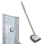 Cepillo de limpieza de azulejos de cerámica, limpiador de ducha desmontable para pared de suelo de bañera, rotación de 180 grados con cabezal de cerdas de esponja, diseño ergonómico para baño, vidrio