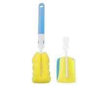 Cepillo de limpieza de botellas azul para tazas, vaso de té, porcelana, leche, café, manchas de café, limpiador para botellas, limpiador de cepillos de casa y cocina