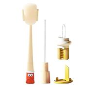 Cepillo de limpieza de botellas, limpiador de limpieza flexible, cepillo de botella de mango largo con esponja, para padres y adultos, tapa de pajita, decantador de vino, taza de vidrio, cuello