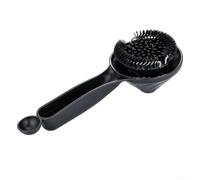 Cepillo de limpieza de cabeza de grupo de 58 mm para salvia para máquinas de espresso Breville, herramienta de limpieza de café de doble cara con bandeja de embudo para portafiltro y mantenimiento de