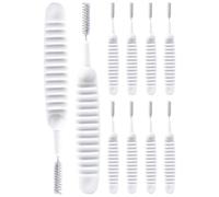 Cepillo de limpieza de cabezal de ducha, herramienta antiobstrucción, cepillo de limpieza para agujeros pequeños, para cabezal de ducha de baño y boquilla de agujero pequeño