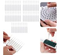 Cepillo de limpieza de cabezal de ducha para agujero pequeño, herramientas de limpieza de ducha multifuncionales, boquilla antiobstrucción con cajas de almacenamiento, cepillos de limpieza de cabezal