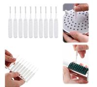 Cepillo de limpieza de cabezal de ducha para agujero pequeño, herramientas de limpieza de ducha multifuncionales, boquilla antiobstrucción con cajas de almacenamiento, cepillos de limpieza de cabezal