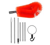 Cepillo de limpieza de canalones extensible, limpiador de canalones extensible, herramienta de techo para quitar hojas, fácil de usar, cepillo de limpieza