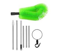 Cepillo de limpieza de canalones extensible, limpiador de canalones extensible, herramienta de techo para quitar hojas, fácil de usar, cepillo de limpieza
