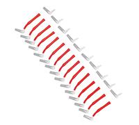 Cepillo de Limpieza de Detalles, Cepillo Interdental, Cerdas Suaves de Limpieza Profunda, Reemplazo Portátil Compacto para Viajes (Rojo)