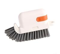 Cepillo de limpieza de esquinas con cerdas robustas para radiadores y persianas (naranja)