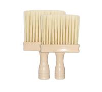 Cepillo de limpieza de interior de coche de doble cabezal: suaves y finas para la eliminación de polvo de aire y Crevice, tablero de instrumentos y consola central (Rice White 2P)