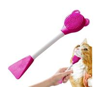 Cepillo De Limpieza De La Barbilla Para Gato, Cepillo De Mento De Gato De Silicona - Cepillo De Limpieza Manual Del Gato - Cepillo Limpiador De Menta Suave Y Cómodo Para Limpiar La Mandíbula