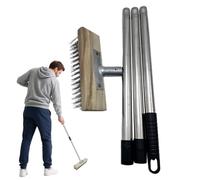 Cepillo de limpieza de metales: raspador de alambre rígido, barredora de agarre alargado, implemento de limpieza manual | para piedra, cemento, lavado de azulejos, mantenimiento del hogar, áreas de ja
