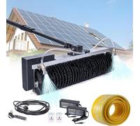 Cepillo de limpieza de paneles solares con poste de alimentación de agua y robot para techo, ventana, revestimiento y invernadero