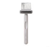 Cepillo de limpieza de peine herramienta para salón y uso doméstico para limpiar el cabello de cerdas naturales y cepillos sintéticos (gris)