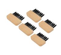 Cepillo de Limpieza de Peine para el Cabello, Herramienta Limpiadora de Madera para Quitar Grasa y Caspa, 5 uds.