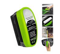 Cepillo de limpieza de película de aceite automotriz - Removedor de película de aceite de vidrio mejorado 2025, tabla de limpieza de vidrio para parabrisas, nuevo paño de película de aceite verde 2.0,