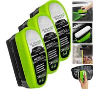 Cepillo de limpieza de película de aceite automotriz - Removedor de película de aceite de vidrio mejorado 2025, tabla de limpieza de vidrio para parabrisas, nuevo paño de película de aceite verde 2.0,